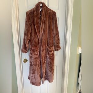 Stars Above Plush Dusty Rose Long Robe – XS/S
